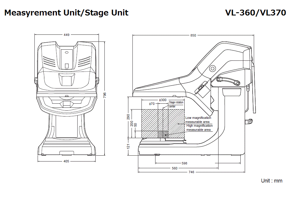 VL-360/370 Dimension