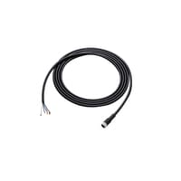 NQ-P4B10 - M8 female - loose wire power supply cable 10 m