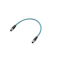 OP-88451 - M12 male - M12 male Ethernet cable 0.3 m