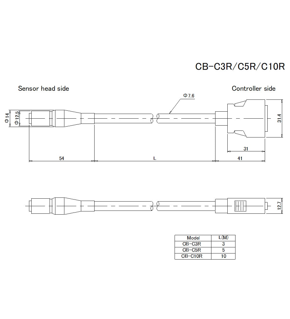 CB-C3R/CB-C5R/CB-C10R Dimension
