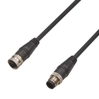 OP-88924 - Dedicated power supply cable M12, 8-pin female to 8 pin male, extention 5 m