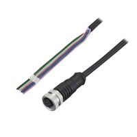 OP-88894 - M12 standard loose wire cable Straight 5 m PVC