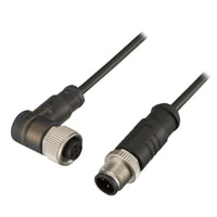 OP-89144 - M12 4-pin Cable for built-in amplifier connector With LED (PNP only) 5 m