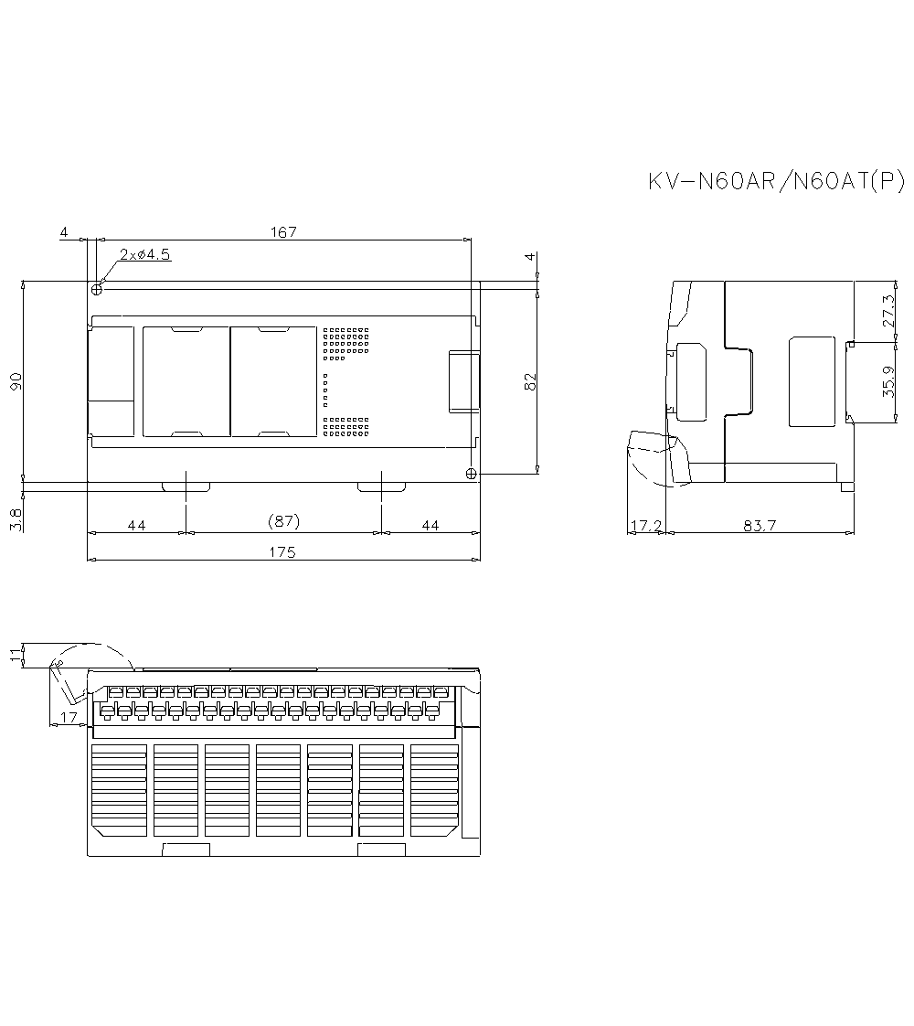 KV-N60AR/N60AT/N60ATP  Dimension