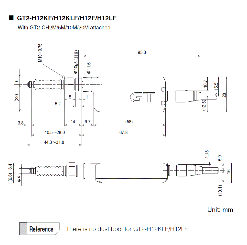 GT2-H12KF/H12KLF/H12F/H12LF Dimension