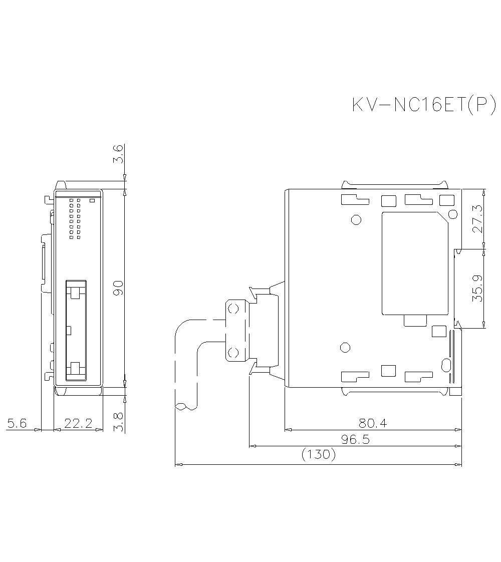 KV-NC16ET/NC16ETP  Dimension