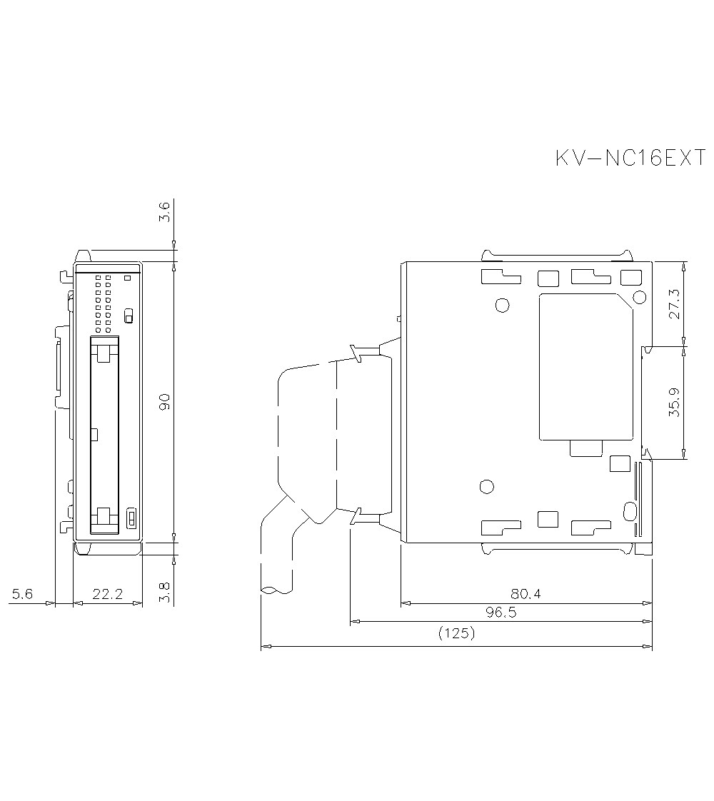 KV-NC16EXT Dimension