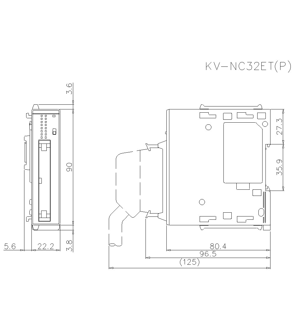 KV-NC32ET/NC32ETP  Dimension