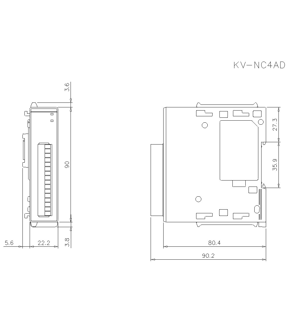 KV-NC4AD Dimension