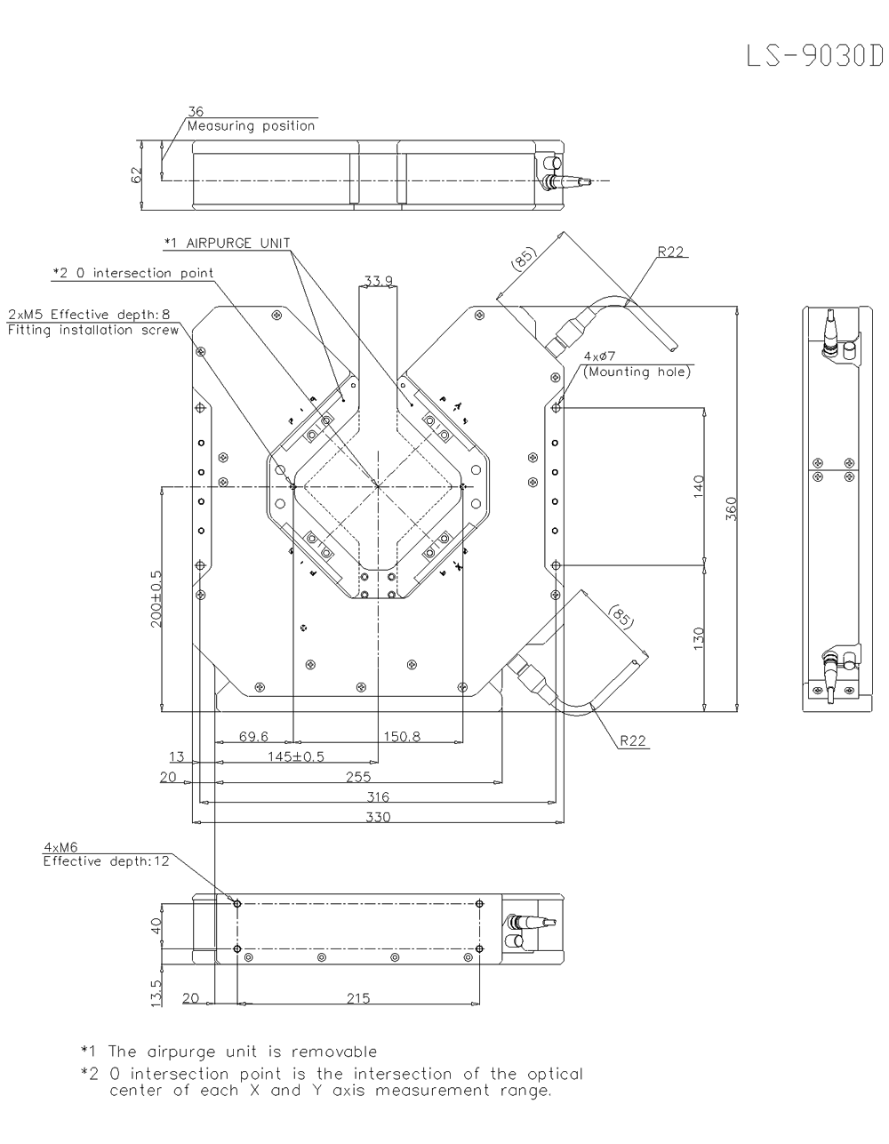 LS-9030D Dimension
