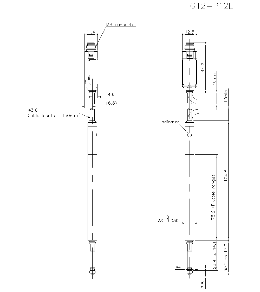 GT2-P12L Dimension