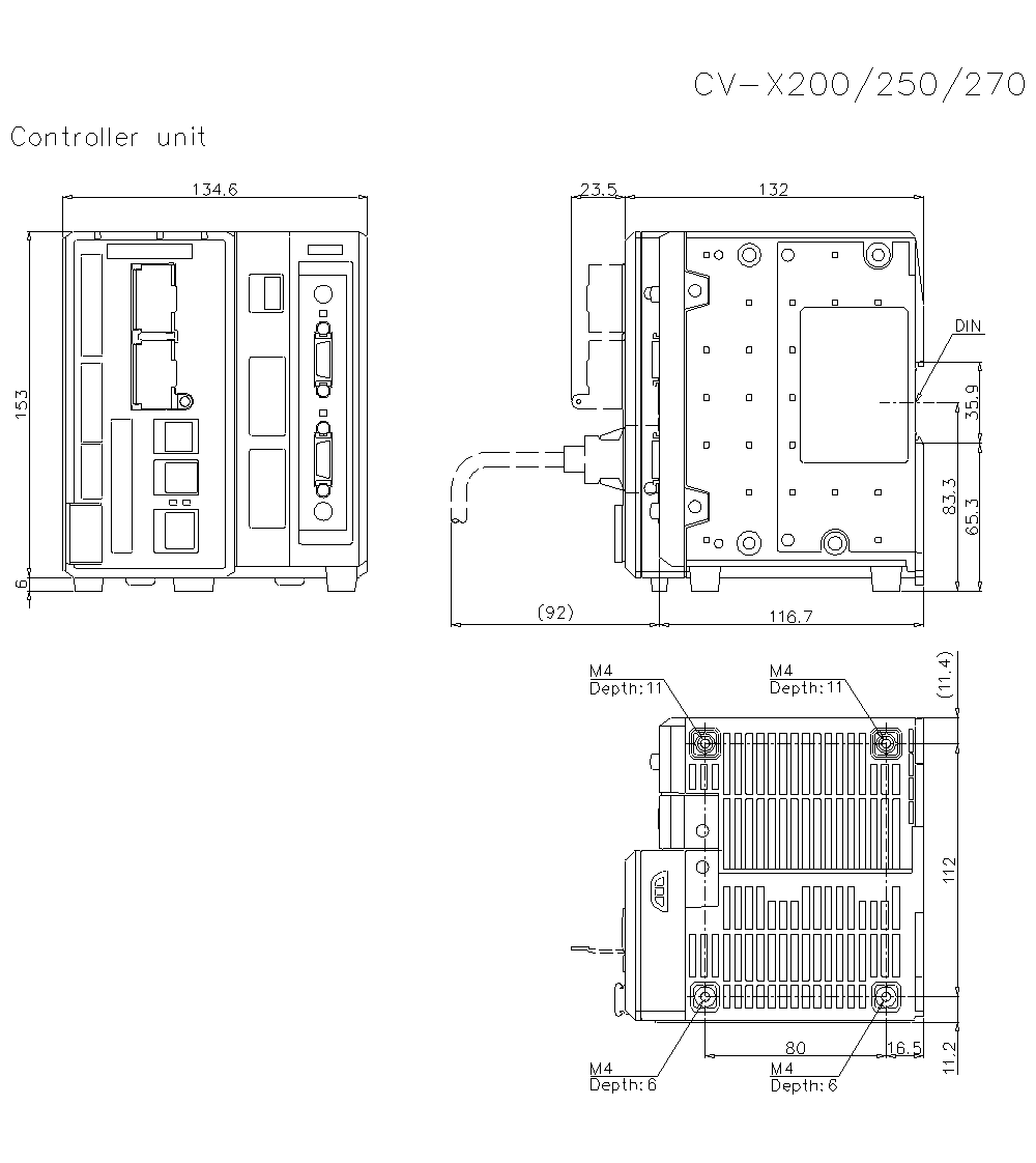 CV-X200/250/270 Dimension