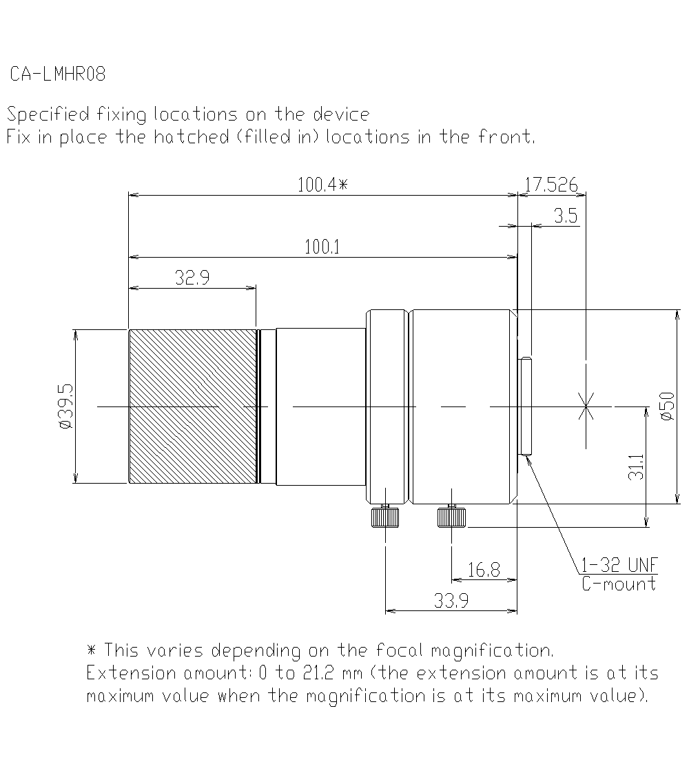 CA-LMHR08 Dimension