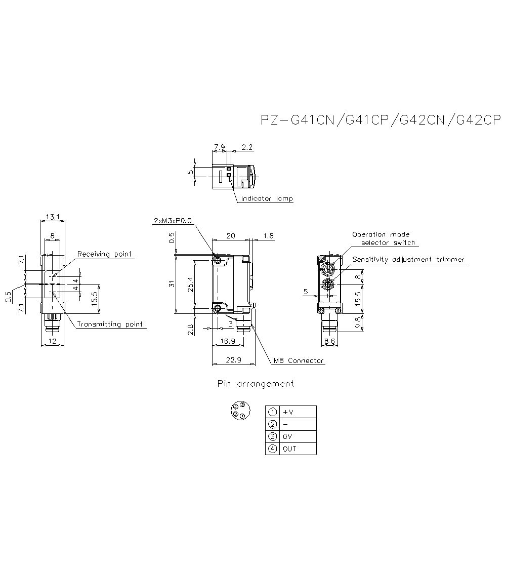 PZ-G41CN Dimension