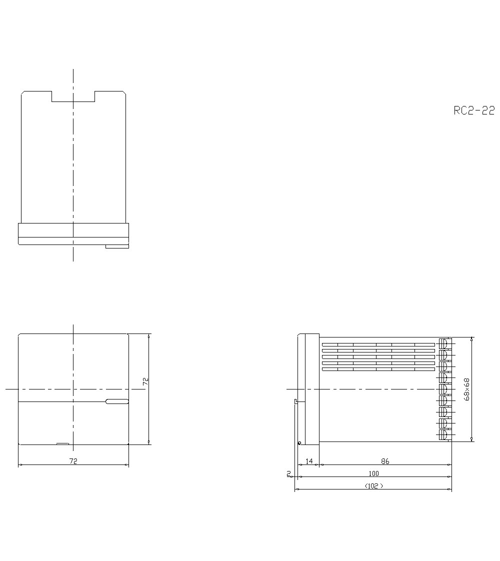 RC2-22 Dimension