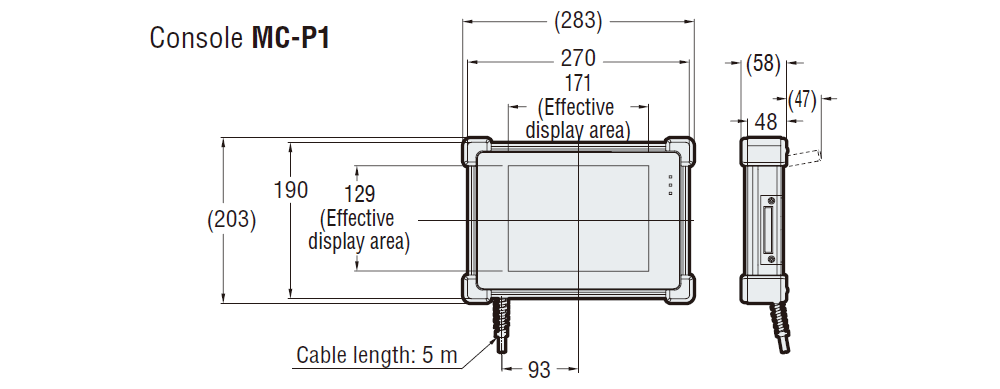 MD-X1000/1500 Dimension