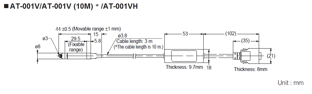 AT-001V(H) Dimension