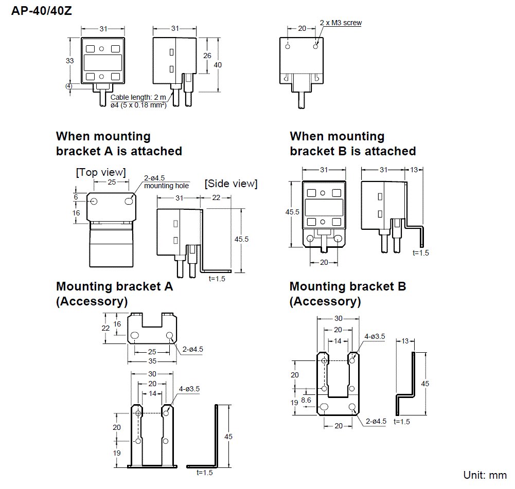 AP-40(Z) Dimension