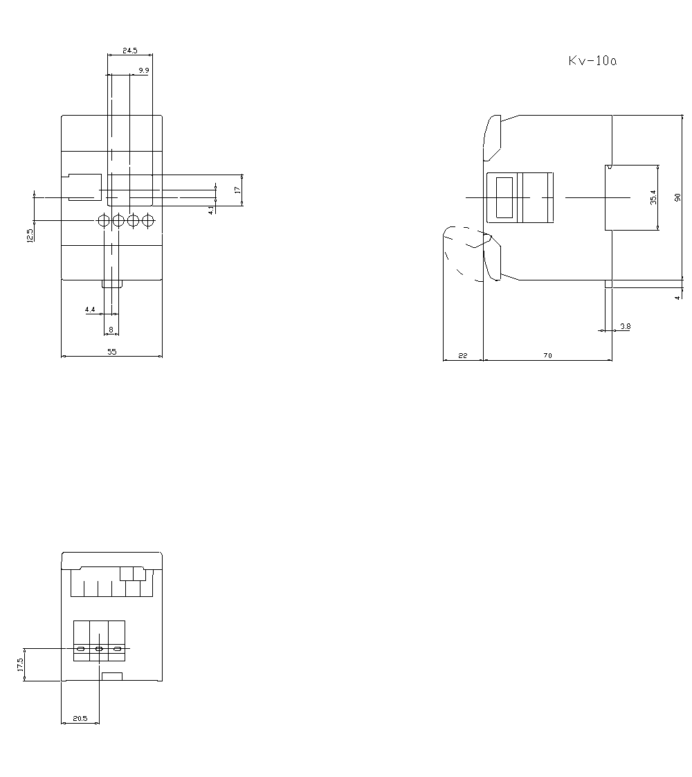 KV-10AR Dimension