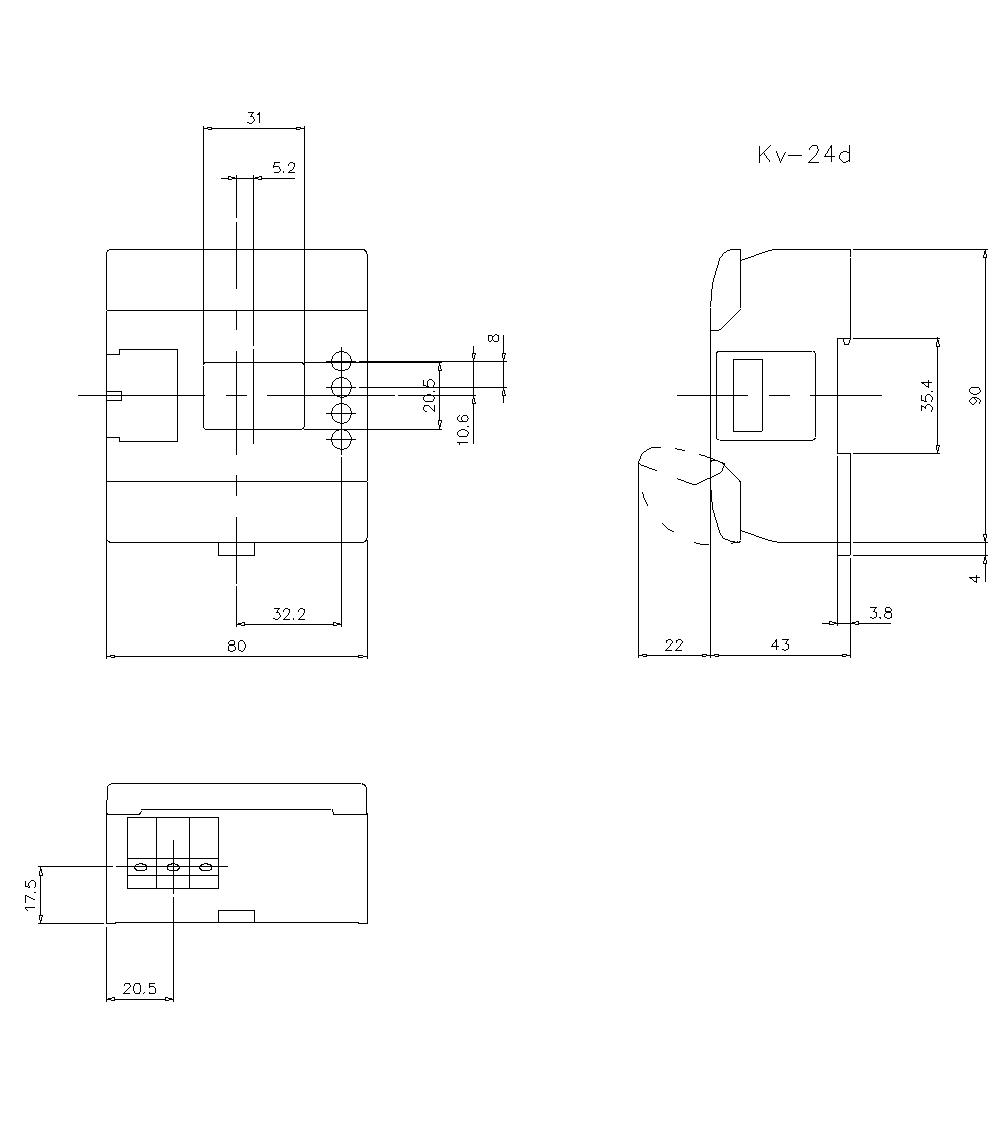 KV-24DR Dimension