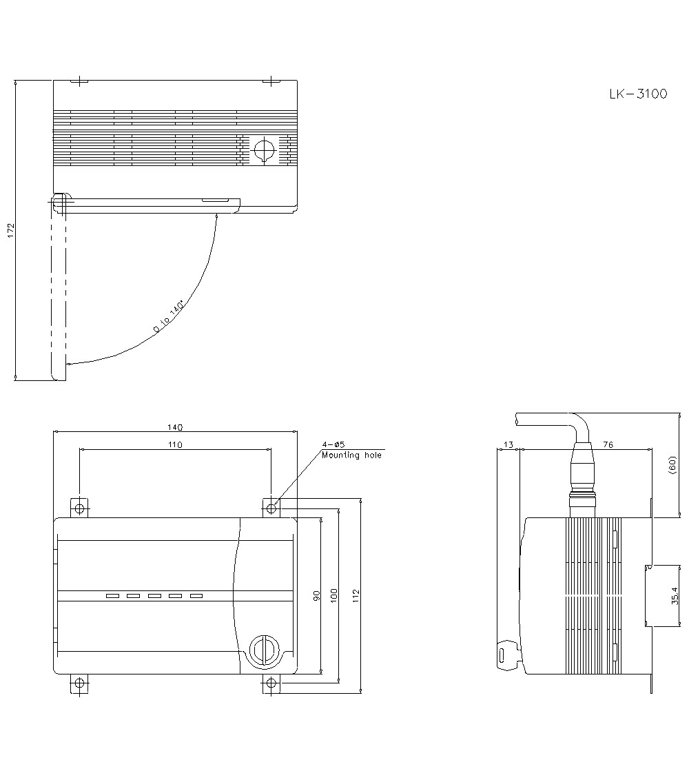 LK-3100 Dimension