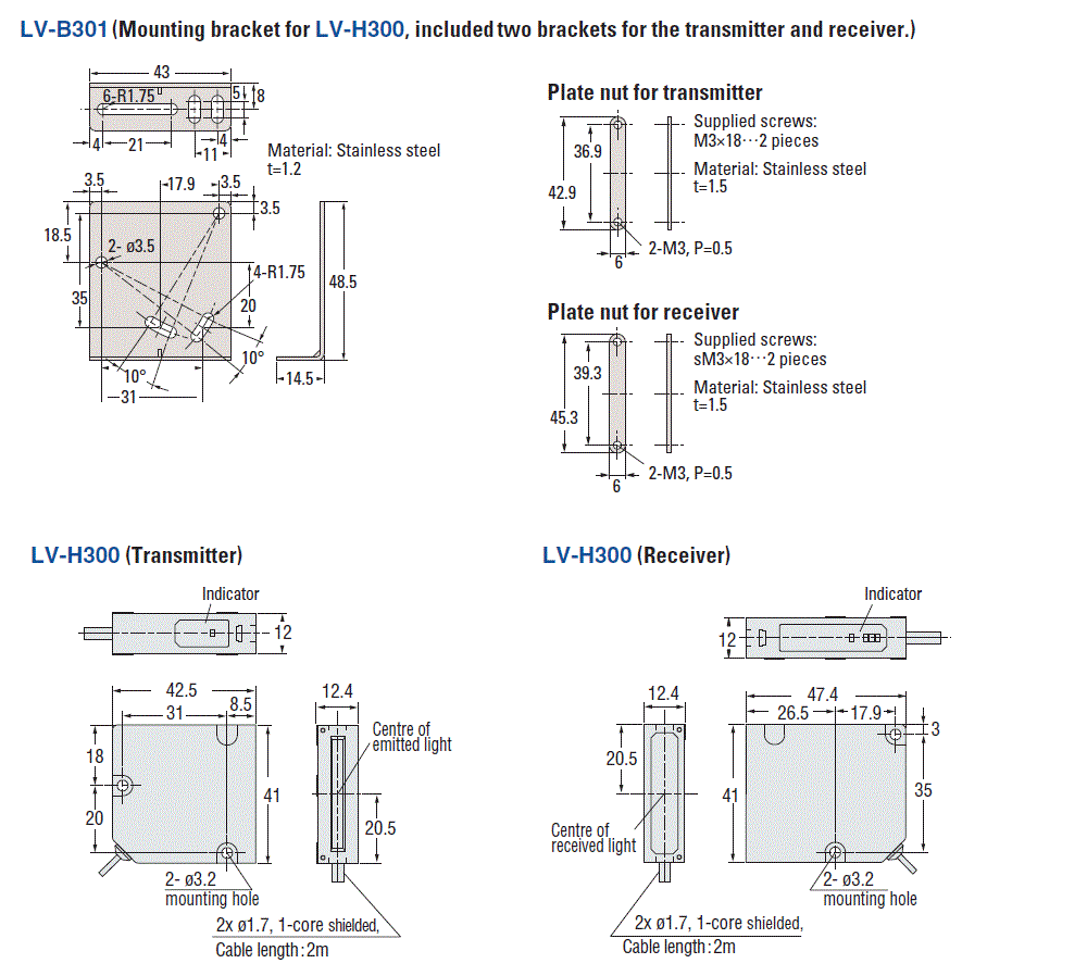 LV-B301 Dimension