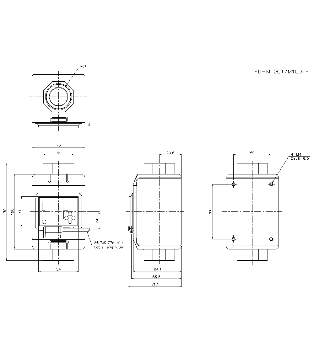 FD-M100TP Dimension