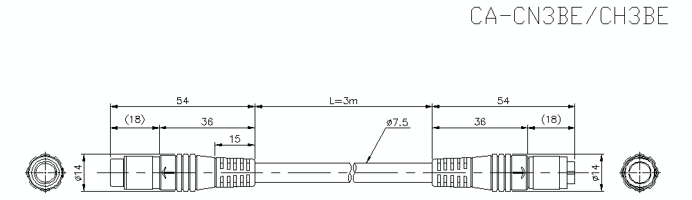 CA-CN3BE/CH3BE Dimension