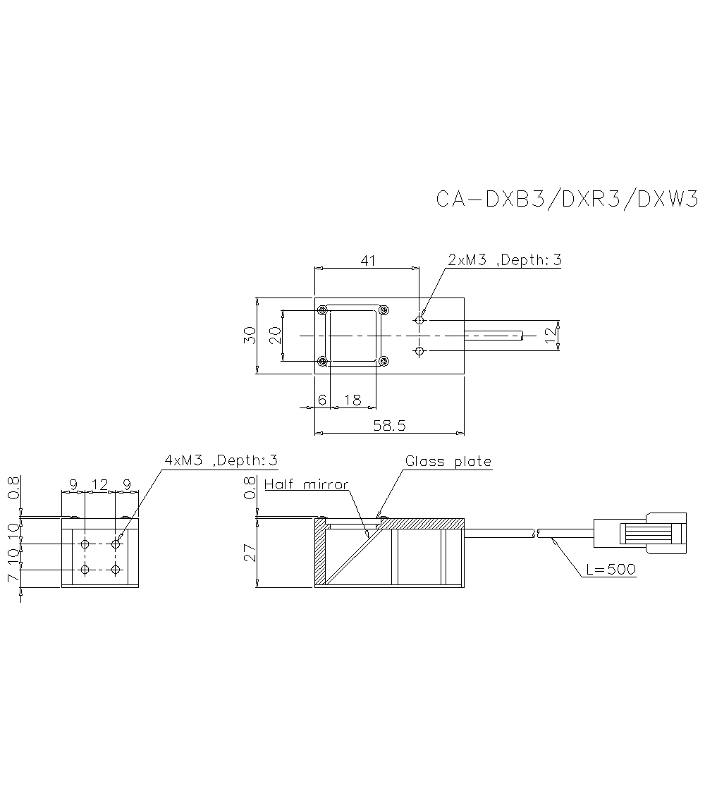 CA-DXB3 Dimension