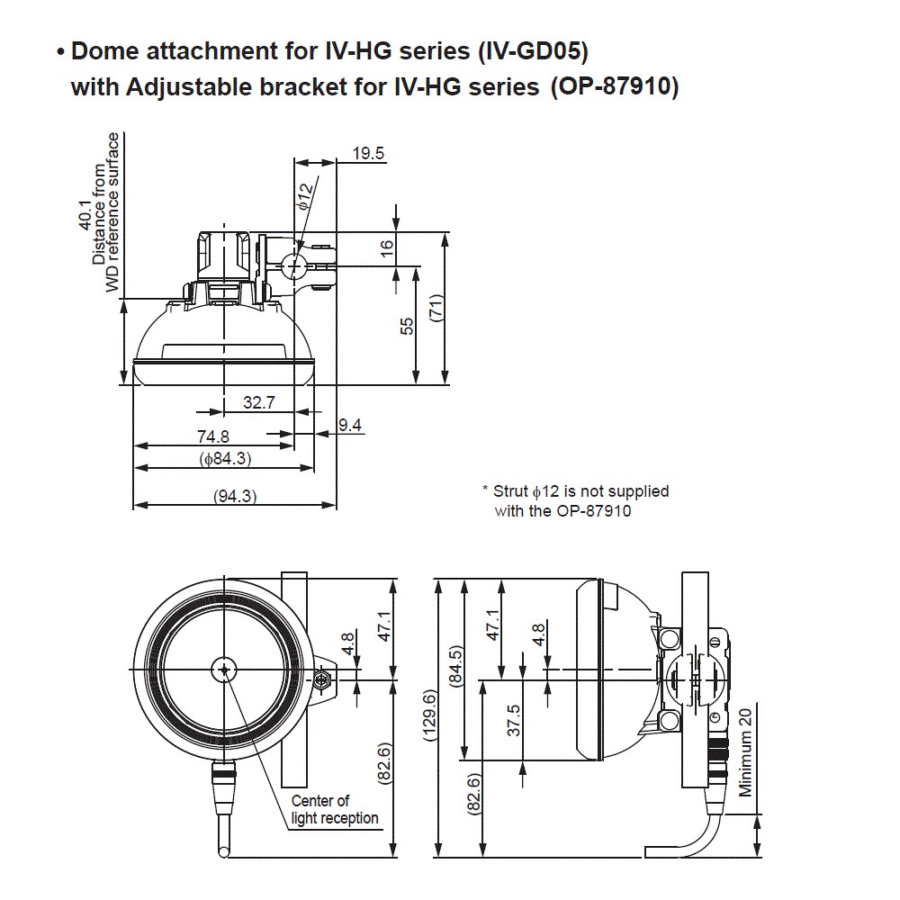 IV-HG(CAMERA)/GD05/OP-87910 Dimension