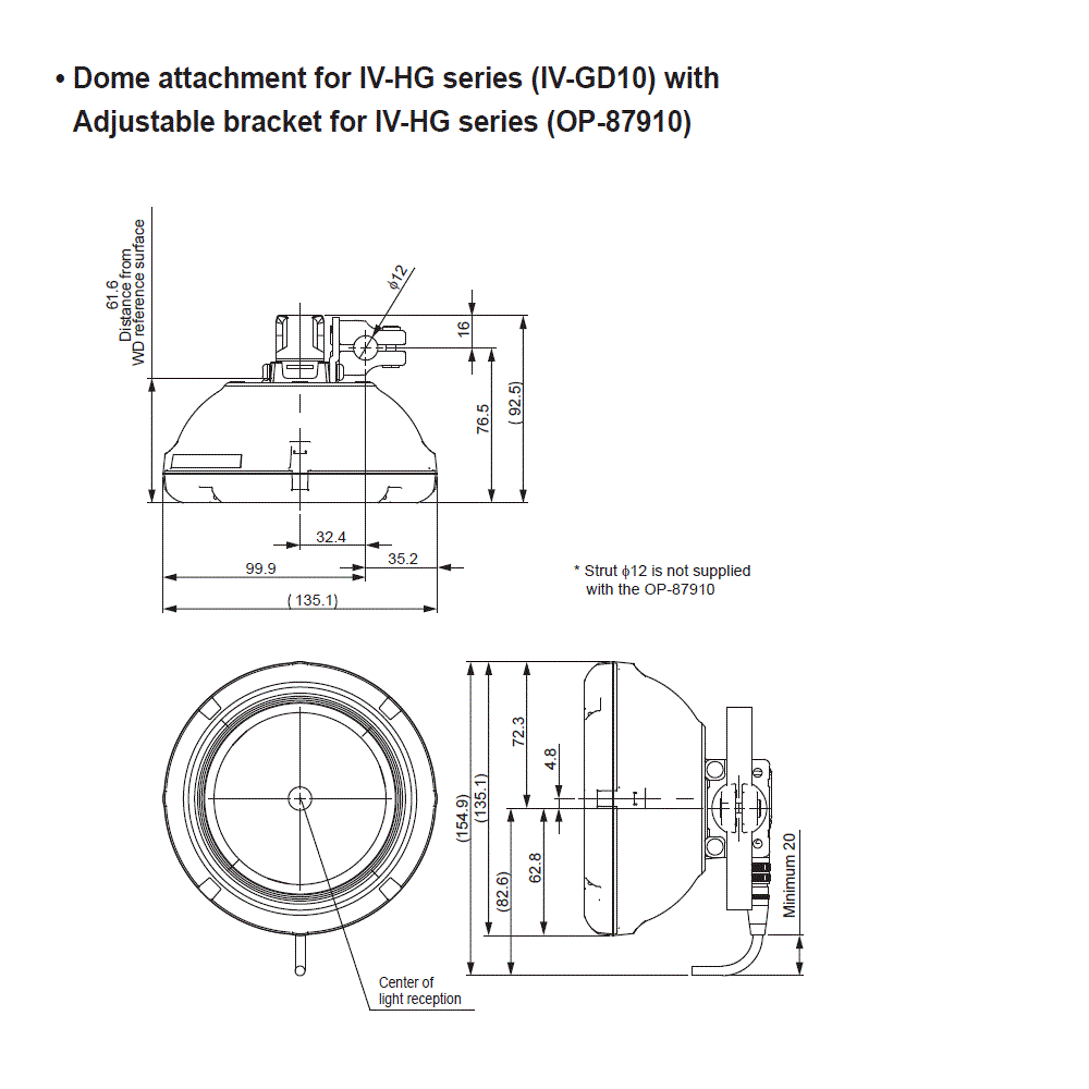 IV-HG(CAMERA)/GD10/OP-87910 Dimension
