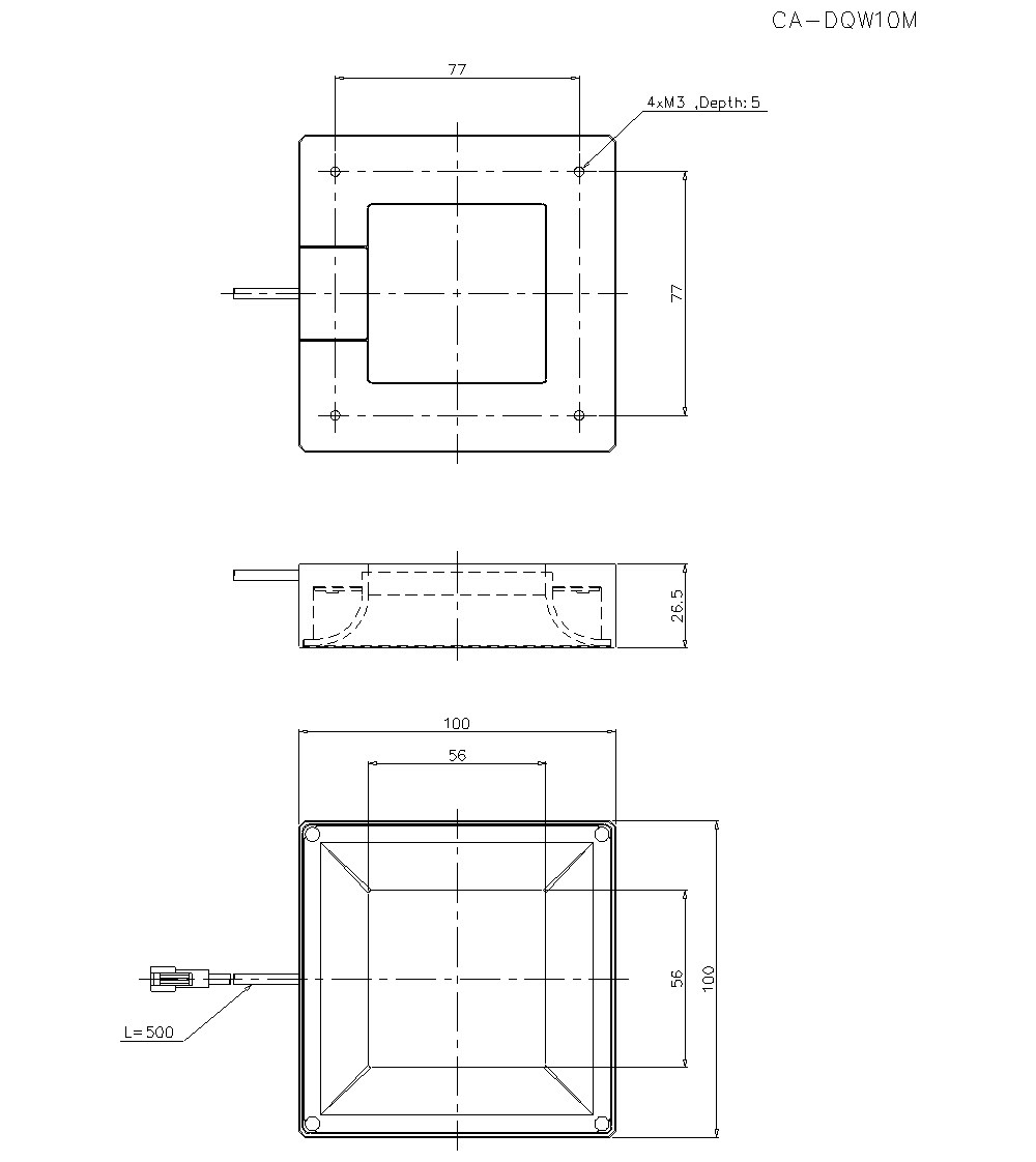 CA-DQW10M Dimension