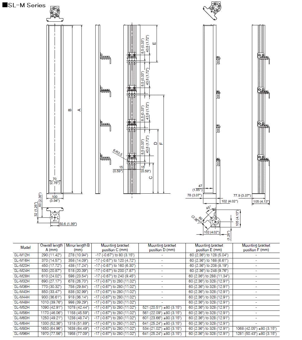 SL-M_H_01 Dimension