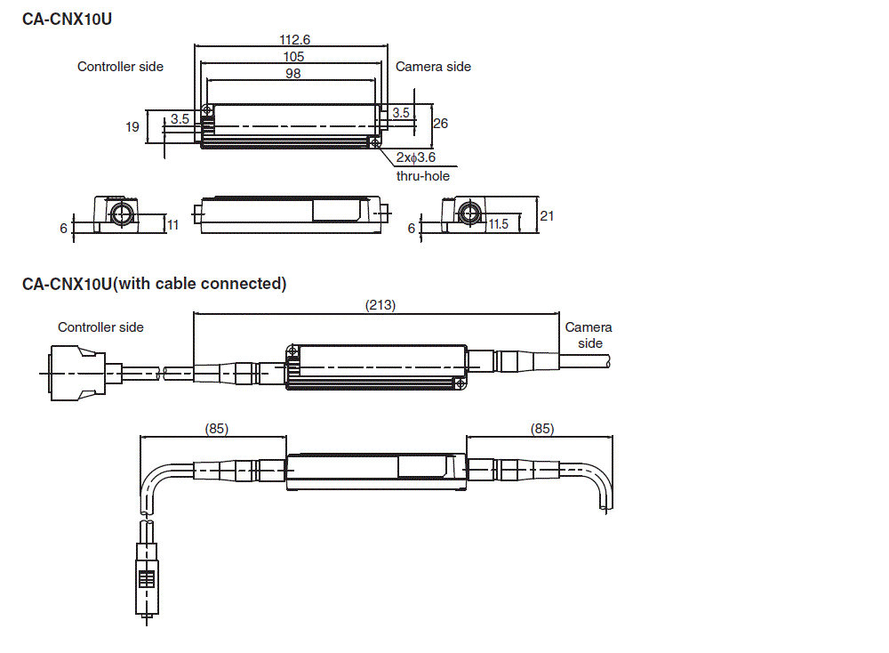 CA-CNX10U Dimension