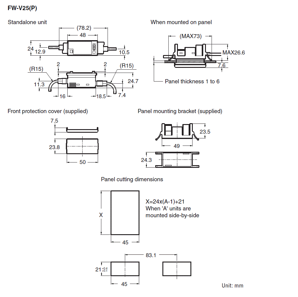 FW-V25 Dimension