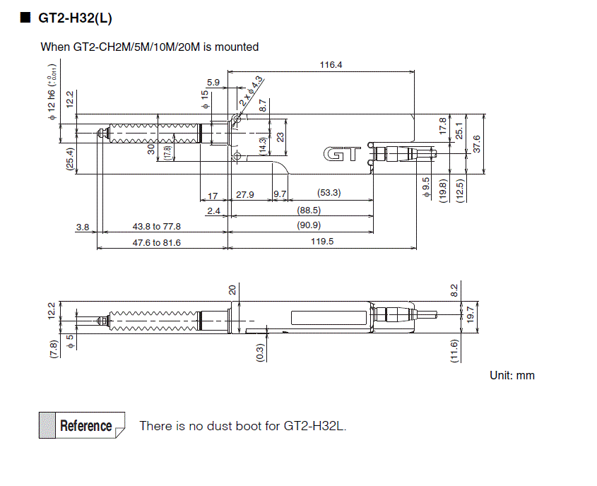 GT2-H32/H32L Dimension