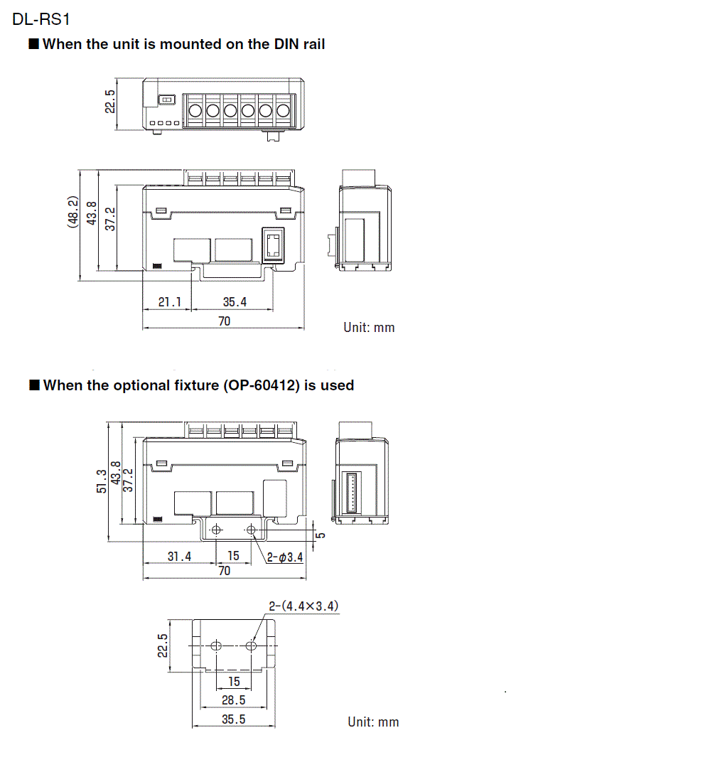 DL-RS1 Dimension