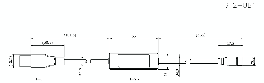 GT2-UB1/DIMENSION/01 Dimension