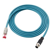 OP-88086 - Ethernet cable M12 4pin - RJ45 2m 