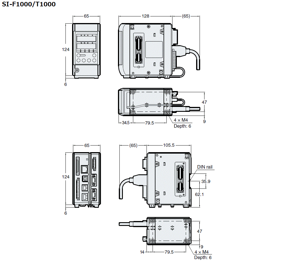 SI-F1000/T1000 Dimension