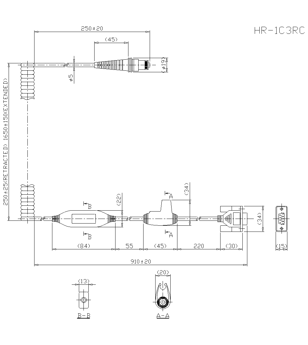 HR-1C3RC Dimension