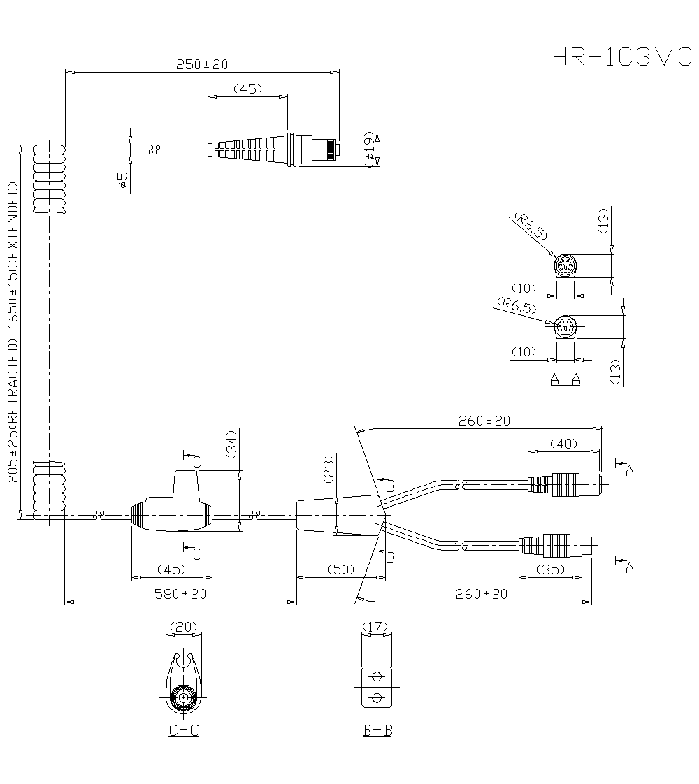 HR-1C3VC Dimension