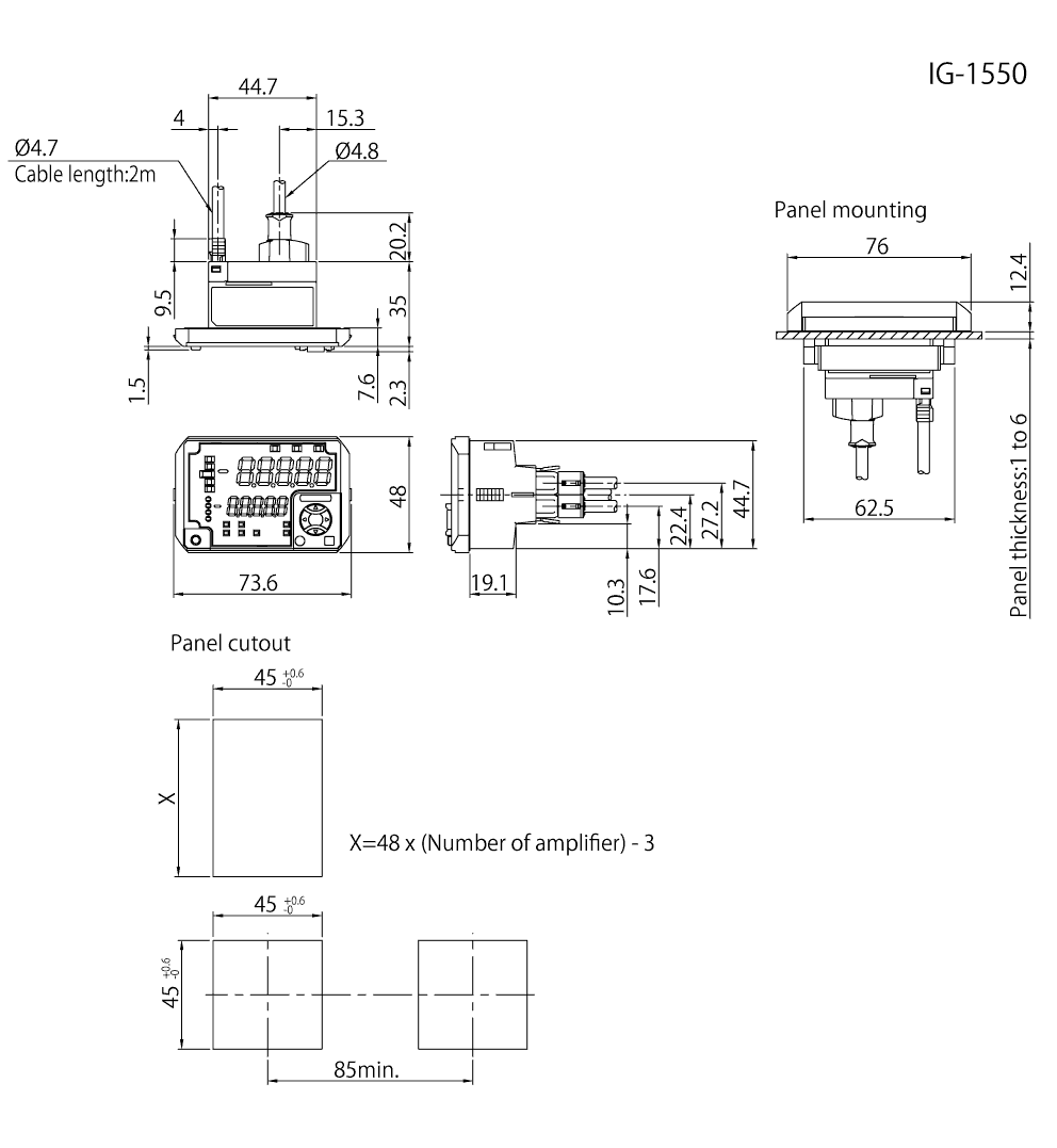 IG-1550 Dimension