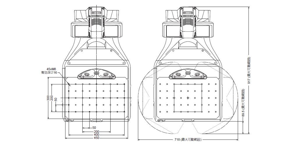 XM-1200/T1200 Dimension