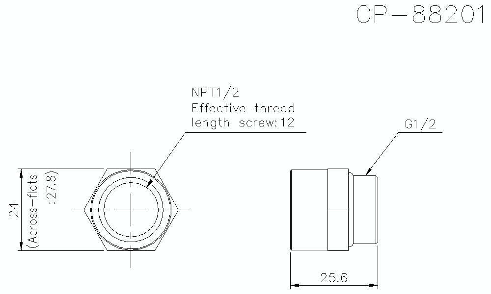 OP-88201 Dimension