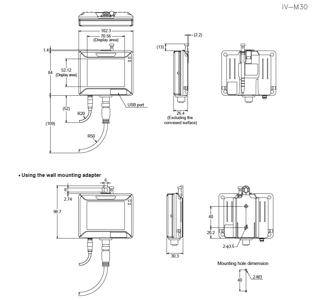 IV-M30 Dimension