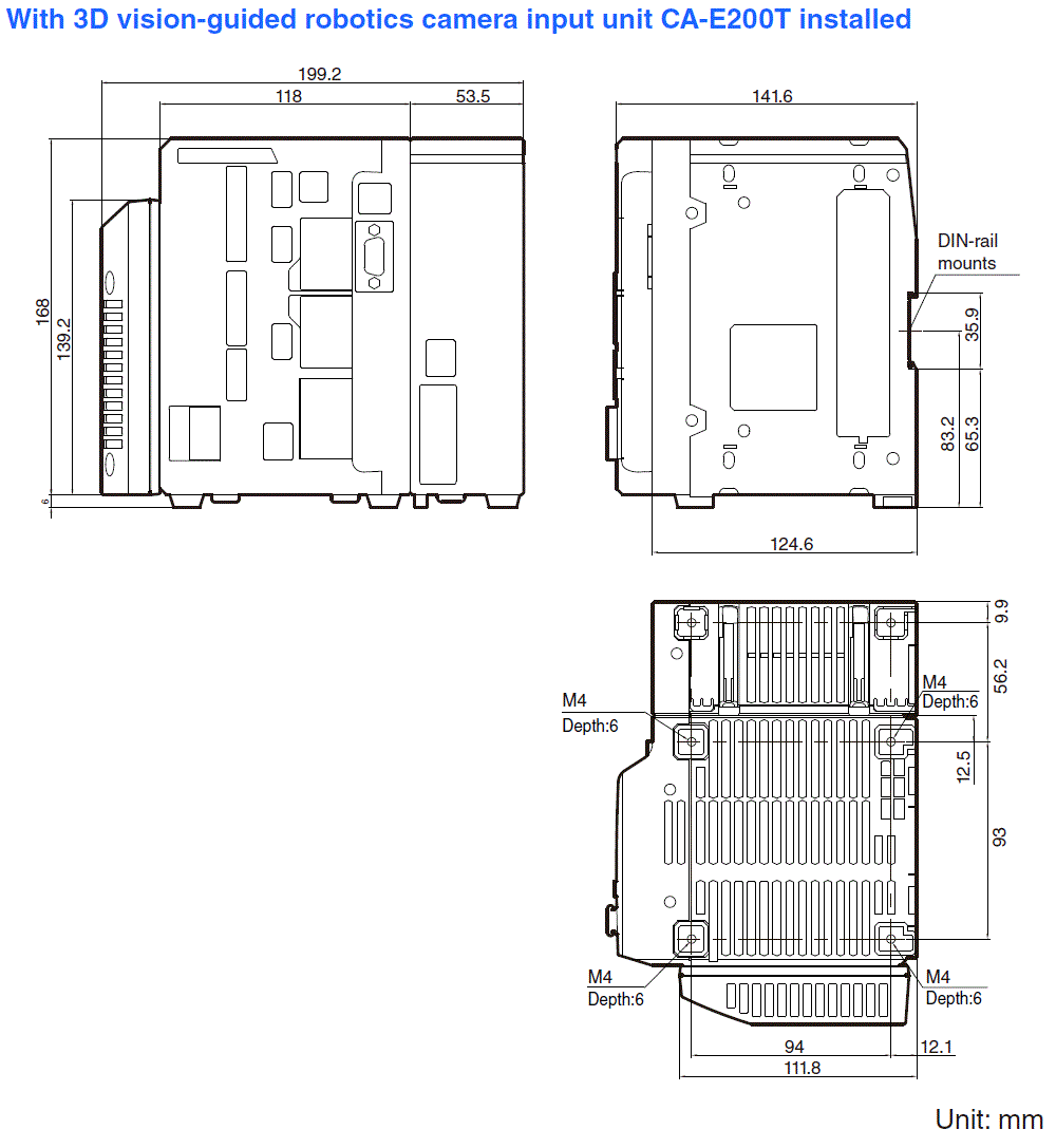 CA-E200T Dimension