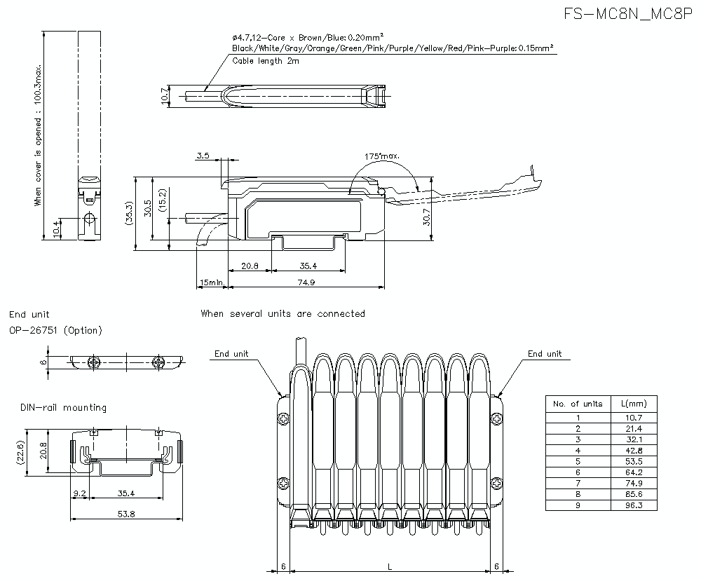 FS-MC8 Dimension