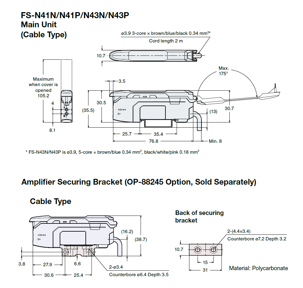 FS-N41/N43 Dimension