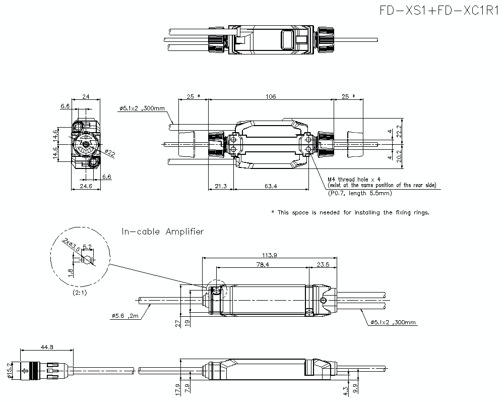 FD-XS1/FD-XC1R1 Dimension